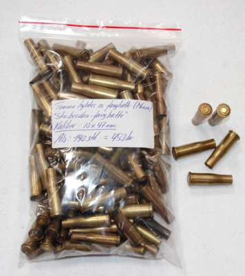 Tomme hylster m. fænghætte / Kal. 10 x 47 mm.