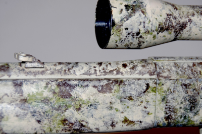 Tysk "Camouflagefarvet" Anschütz Salonriffel - Kal. .22 LR