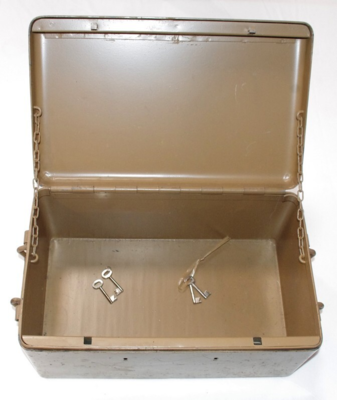 Stor stålboks / 2 låse