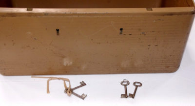 Stor stålboks / 2 låse