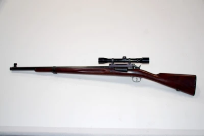 Dansk 1889/Otterup riffel med kikkert - kaliber 8 x 58 RD