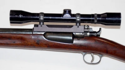 Dansk 1889/Otterup riffel med kikkert - kaliber 8 x 58 RD