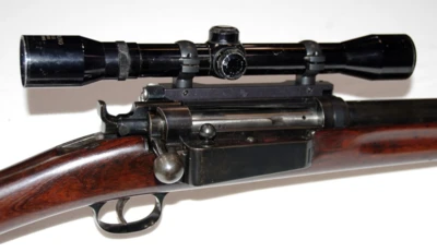 Dansk 1889/Otterup riffel med kikkert - kaliber 8 x 58 RD