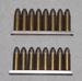 C96 ammunition / 9 mm. lang/export (2 stk. ladeskinner)